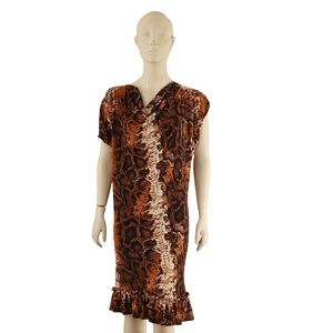 Snake skin print dress